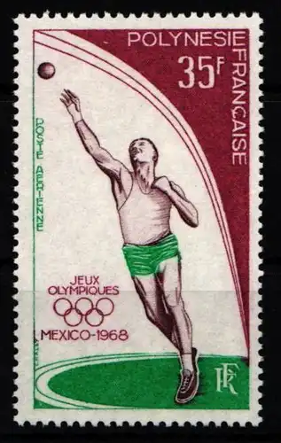 Polynesien 89 postfrisch Olympische Spiele 1968 Mexico #KO131