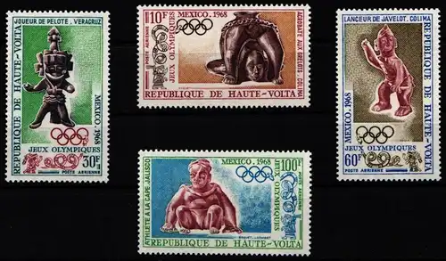 Obervolta 246-249 postfrisch Olympische Spiele 1968 Mexico #KO130