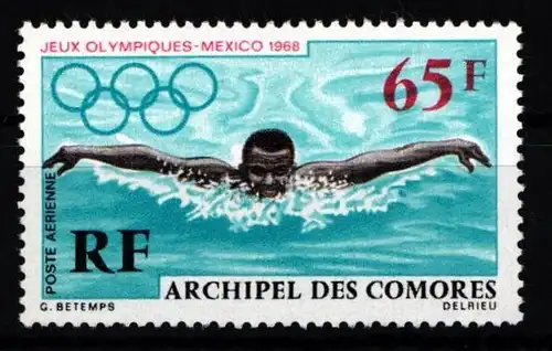 Komoren 93 postfrisch Olympische Spiele 1968 Mexico #KO101