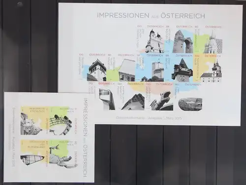 Österreich 3183-3198 postfrisch als Folienblatt #KM497