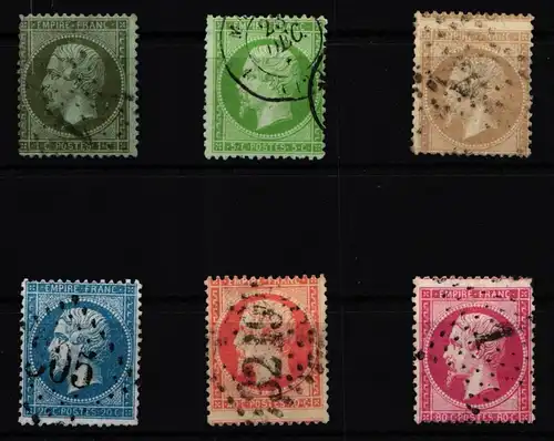 Frankreich 18-23 gestempelt #KR217