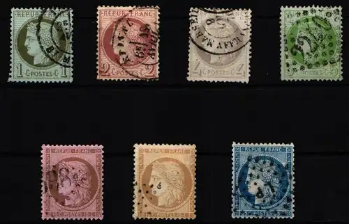 Frankreich 45-51 gestempelt #KR221