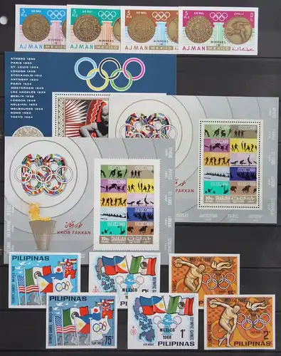 Motiv Olympische Spiele 1972 Lot postfrisch Mexico #KR249