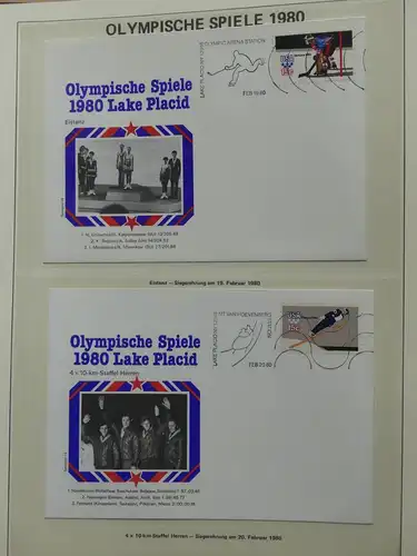 Motiv Sport Olympische Spiele 1980 im Vordruck #LY517