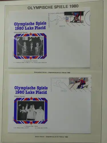 Motiv Sport Olympische Spiele 1980 im Vordruck #LY517