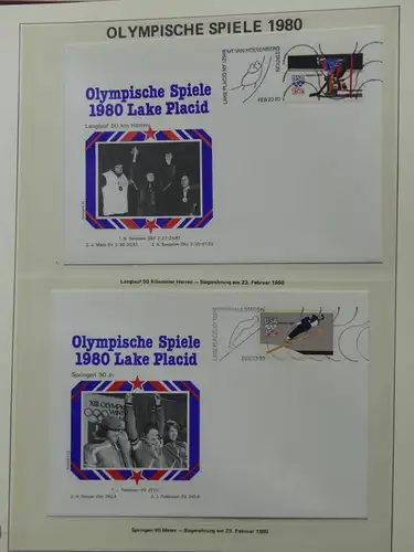 Motiv Sport Olympische Spiele 1980 im Vordruck #LY517