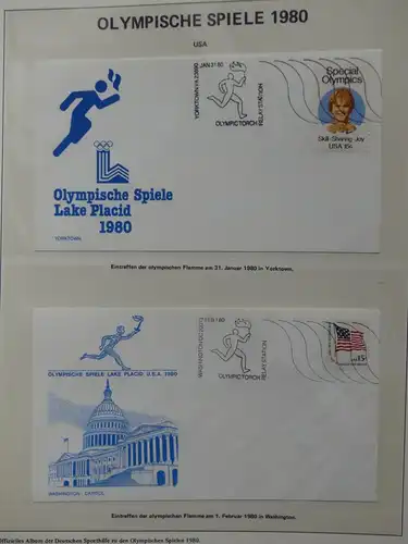 Motiv Sport Olympische Spiele 1980 im Vordruck #LY517