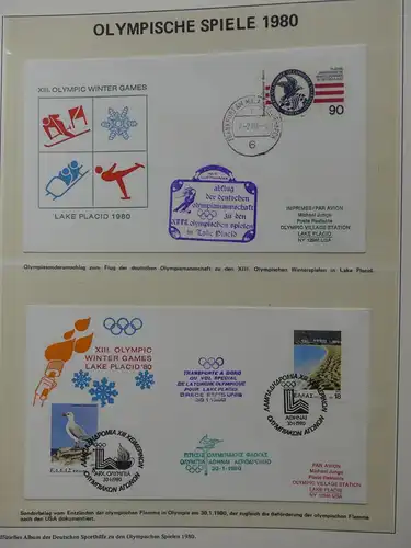 Motiv Sport Olympische Spiele 1980 im Vordruck #LY517