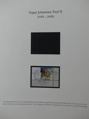 BRD Bund 2005-2007 gestempelt besammelt im Post dual Vordruck #LY508