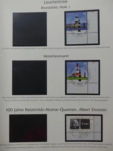 BRD Bund 2005-2007 gestempelt besammelt im Post dual Vordruck #LY508