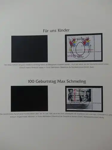 BRD Bund 2005-2007 gestempelt besammelt im Post dual Vordruck #LY508