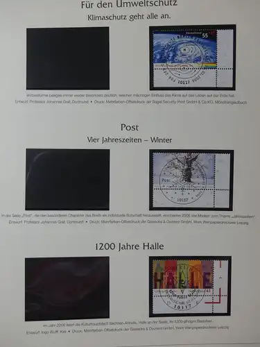 BRD Bund 2005-2007 gestempelt besammelt im Post dual Vordruck #LY508