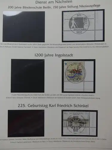 BRD Bund 2005-2007 gestempelt besammelt im Post dual Vordruck #LY508