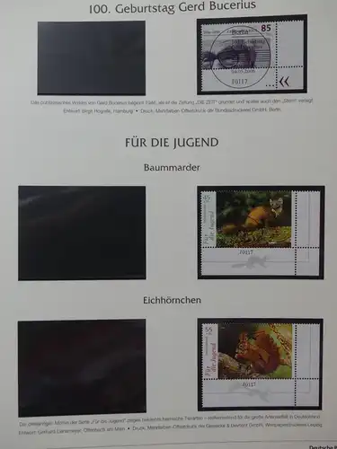 BRD Bund 2005-2007 gestempelt besammelt im Post dual Vordruck #LY508