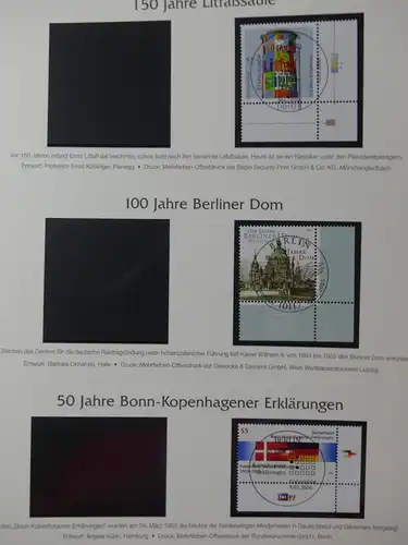 BRD Bund 2005-2007 gestempelt besammelt im Post dual Vordruck #LY508