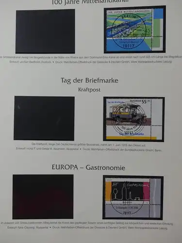 BRD Bund 2005-2007 gestempelt besammelt im Post dual Vordruck #LY508