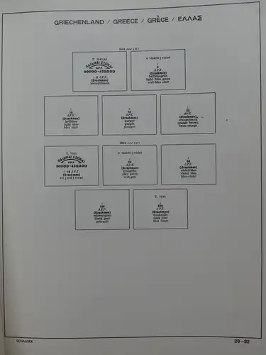 Griechenland ab Anfängen gestempelt teilbesammelt im Schaubek Vordruck #LY502