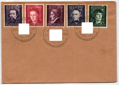 Generalgouvernement 96-100 auf Brief Satzbrief ungelaufen #KQ192