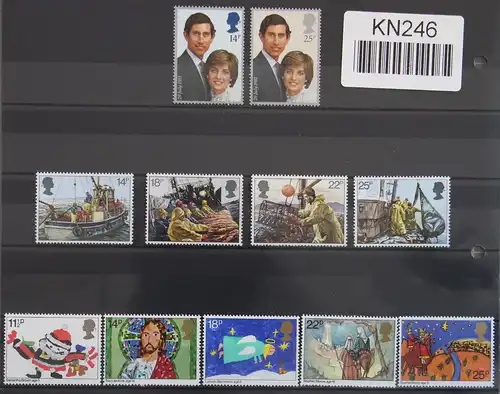 Großbritannien Jahrgang 1981 mit 861-899 postfrisch Dauerserie fehlt #KN246