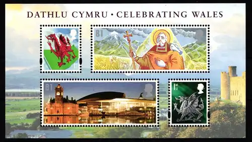 Wales, Regional Issues Block 2 postfrisch #KN306