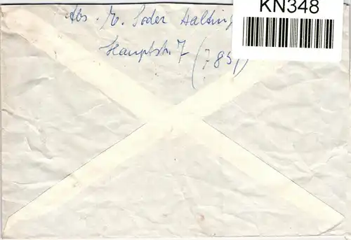BRD Bund 347 DZ auf Brief als Mehrfachfrankatur mit Druckerzeichen #KN348
