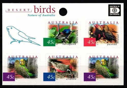 Australien 2070-2073 BA postfrisch Folienblatt #KQ148