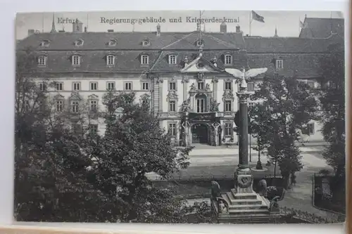 AK Erfurt Regierungsgebäude und Kriegerdenkmal 1917 #PF158