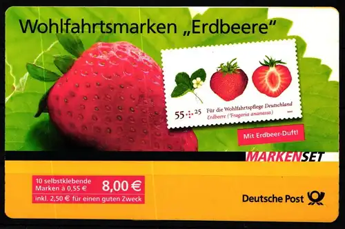 BRD Bund MH 81 postfrisch Markenheftchen / Erdbeere #KR617