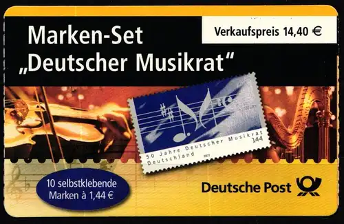 BRD Bund MH 54 postfrisch Markenheftchen #KR630