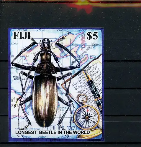 Fidschi Inseln Block 44 postfrisch Käfer #JT802