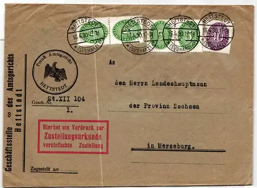 Deutsches Reich Dienstmarken 115, 121 auf Brief #KQ249