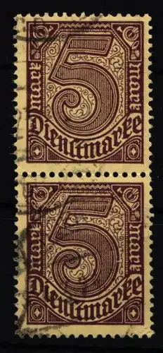 Deutsches Reich Dienstmarken 33 gestempelt Paar geprüft Infla Berlin #KQ354