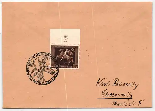 Deutsches Reich 671 auf Brief mit Sonderstempel München #KQ305