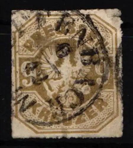 Preußen 26 gestempelt leichte Mängel, dünne Stelle #KQ349