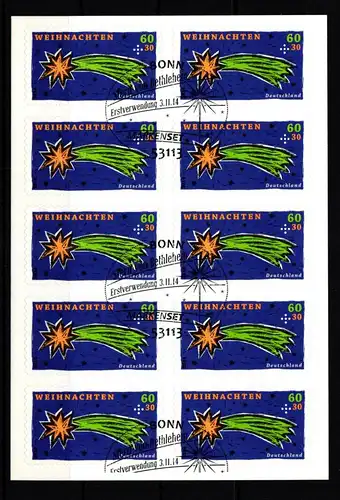 BRD Bund 3112 gestempelt als Folienblatt #KR763