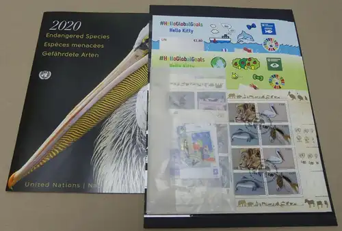 UNO Wien, Genf und New York Los aus 2020 gestempelt, postfrisch #KS115