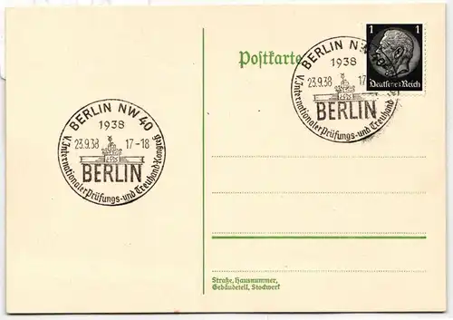 Deutsches Reich 512 auf Postkarte Berlin Vorläufer #KQ421