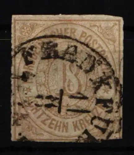 Norddeutscher Bund 11 gestempelt leichte Mängel #KQ597