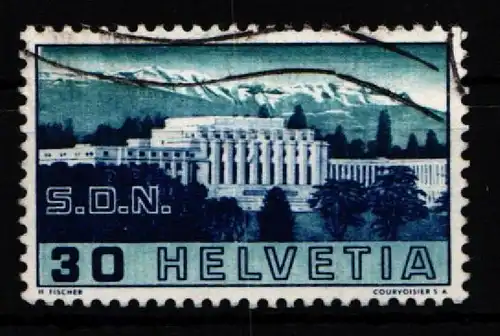 Schweiz 322 I gestempelt Plattenfehler #KP085