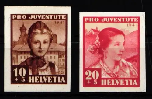 Schweiz 403-404 mit Falz #KP107
