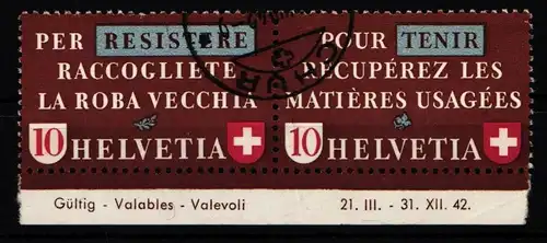 Schweiz W Zd 6 gestempelt #KP121