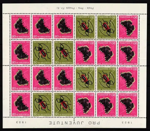 Schweiz MHB 42 postfrisch ungefaltet, Zd aus 590-591 #KP401