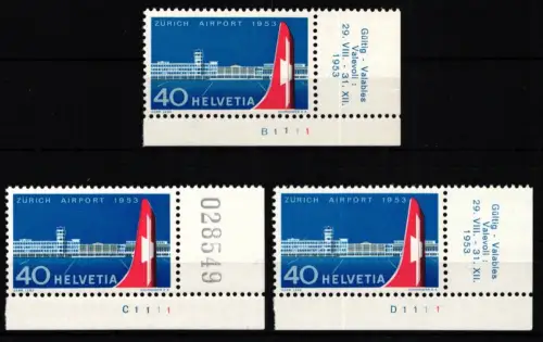 Schweiz 585 postfrisch Eckrand Formnummer Bogenzähler #KP399