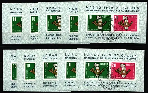 Schweiz Block 16 gestempelt 10 verschiedene Nummern #KP444