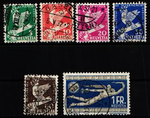 Schweiz 250-255 gestempelt schön gestempelt #KP492