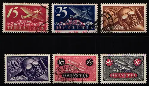 Schweiz 179-184 gestempelt #KP520