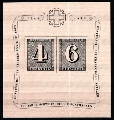 Schweiz Block 8 postfrisch mit Nr. 18 #KP599