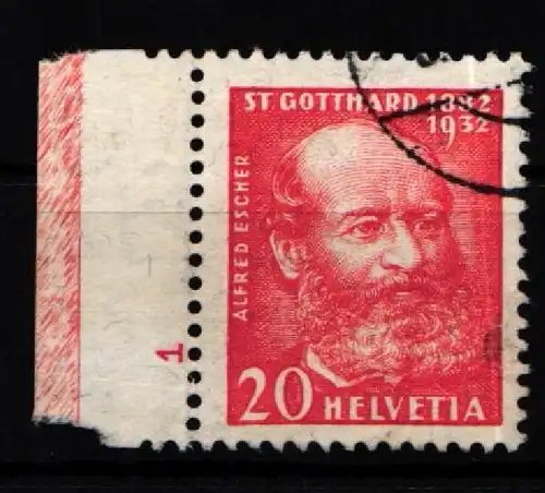 Schweiz 260 gestempelt mit Formnummer #KP494