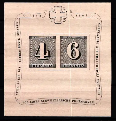 Schweiz Block 8 postfrisch mit Nr. 20 #KP598