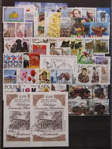 Polen Jahrgang 2002, mit 3951-4014 gestempelt #KR149
